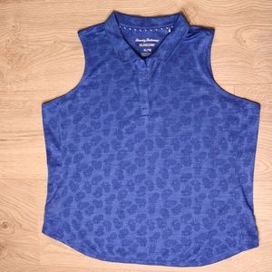Tommy Bahama Island Zone Sleeveless Pineapple design top